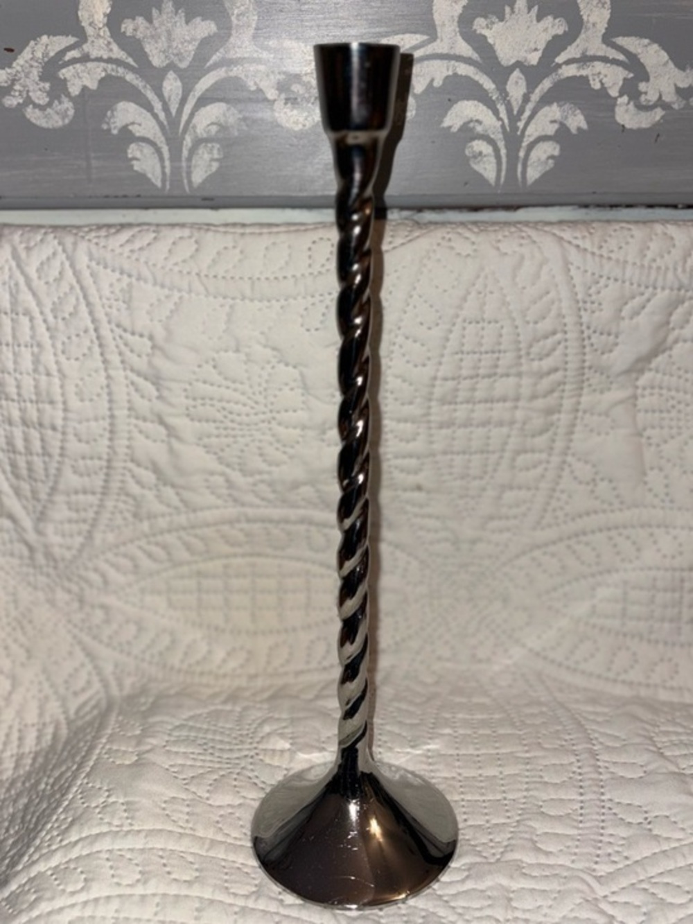 Anthropologie Lumiere candle holder. Medium. 13.5"H. 4" diameter.